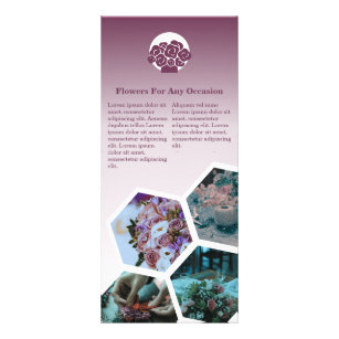 Florist Services Information Purple Rack Card