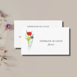 Florist Wildflower Business Card