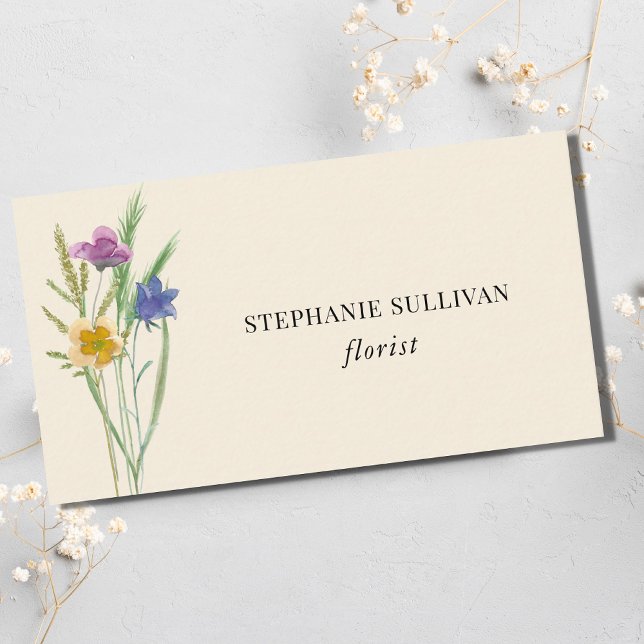 Florist Wildflower Business Card (Creator Uploaded)