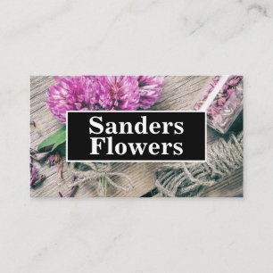 Florist Work Shop Business Card
