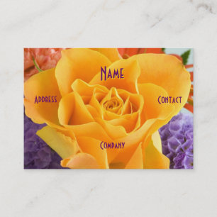 Florist - Yellow Rose Business Card