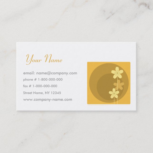 Floristics Business Card (Front)