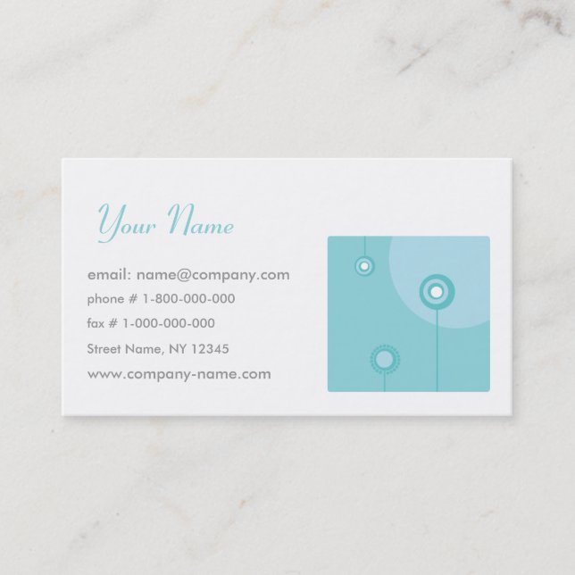 Floristics Business Card (Front)