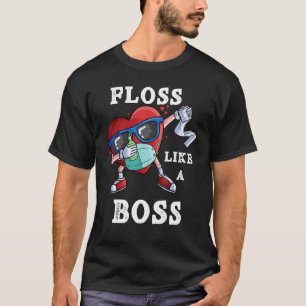 Floss Like A Boss 2022 Dabbing Heart In A Mask T-Shirt