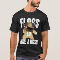 Floss Like A Boss Shirt, Cool Flossing Cute Pug Do