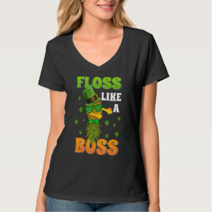 Floss Like A Boss Swag Funny Pineapple Shamrocks P T-Shirt