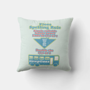 Floss Rule Phonics Learning English Language Cushion