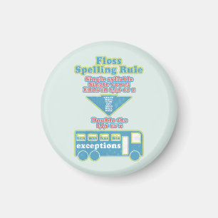 Floss Rule Phonics Learning English Language Magnet