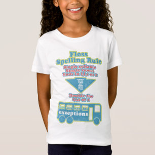Floss Rule Phonics Learning English Language T-Shirt