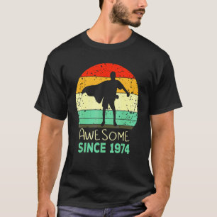 Flossing Boy Awesome Since 1974 48th Birthday Mens T-Shirt