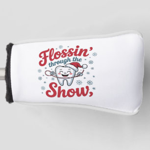Flossing Thru the Snow Funny Xmas Christmas Golf Head Cover