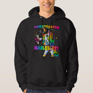 Flossing Unicorn Kindergarten Graduation Cap Gift  Hoodie
