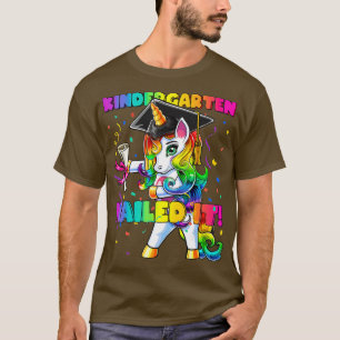 Flossing Unicorn Kindergarten Graduation Cap Gift T-Shirt