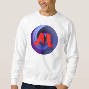FloState Design "ME" Man Eruditely Purple Vortex2 Sweatshirt