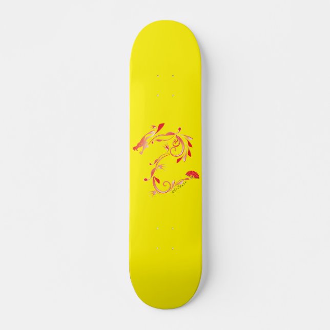 FloState Dragon Skateboard Deck (Front)