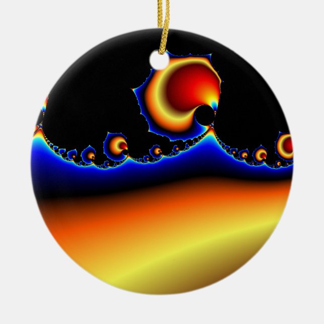 Flotsam Goodega - Fractal Ceramic Tree Decoration (Front)