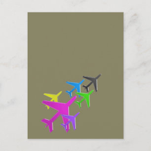 flotte d'avion cadeaux pour les enfants AEROPLANE Postcard