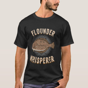 Flounder Fish Funny Animals Flatfish Fishing 2 T-Shirt
