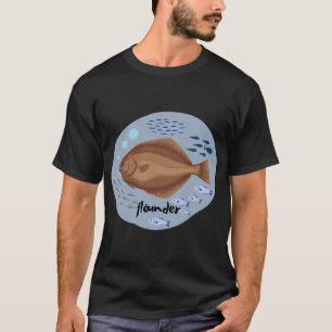 Flounder Fish illustration T-Shirt