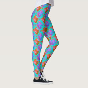 Floundering About in the Tropical Rock Pools Leggings