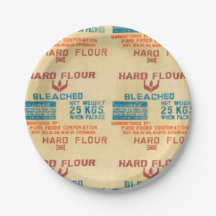 Flour Bags. Paper Plate