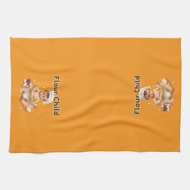 Flour Child Kitchen Towel (Horizontal)