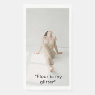 “Flour is My Glitter” Studio Scene Kitchen Towel Napkin