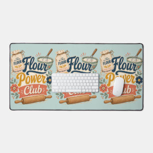 Flour Power Cottage Baking Club Desk Mat