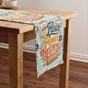 Flour Power Cottage Baking Club Short Table Runner