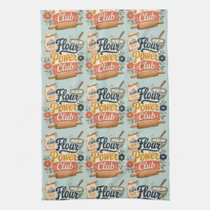 Flour Power Cottage Baking Club Tea Towel