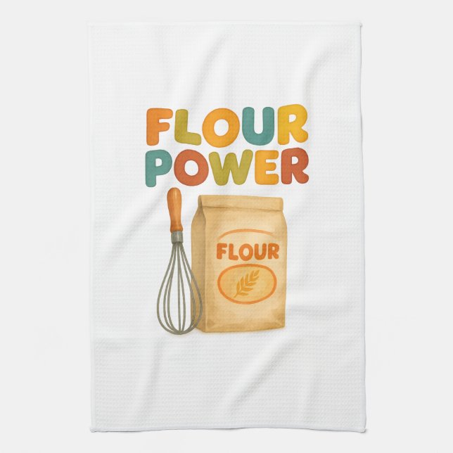 Flour Power Kitchen Towel (Vertical)