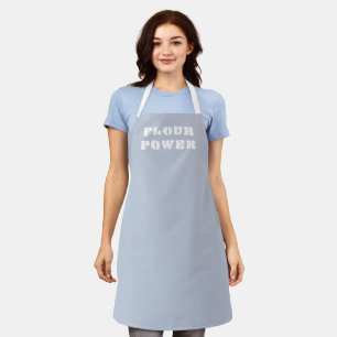 Flour Power Light Periwinkle Apron