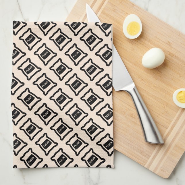 Flour Tea Towel (Quarter Fold)