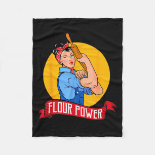 Flour Wer - Funny Baking & Pastry Baker - Baki Fleece Blanket