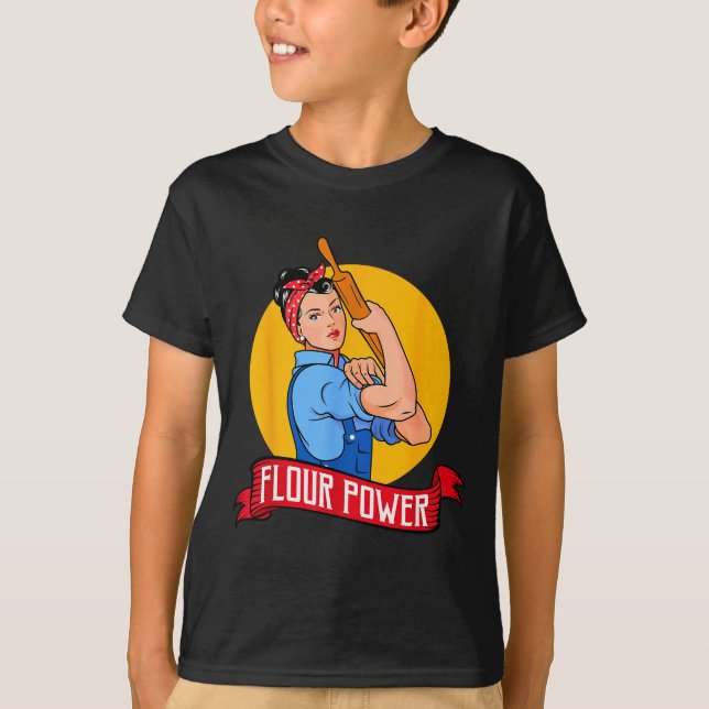 Flour Wer - Funny Baking &amp; Pastry Baker - Baki T-Shirt (Front)