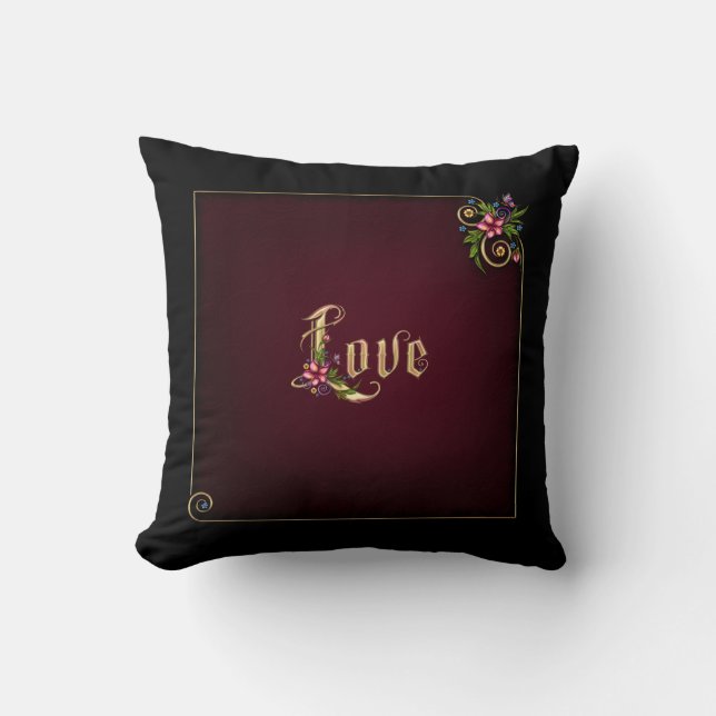Flourina Love Verse - Customisable Cushion (Front)