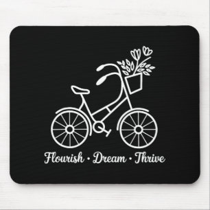 Flourish Dream Thrive Floral Bike 8647 Funny Anti Mouse Pad