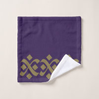 Flourish Elegant Purple and Dark Beige