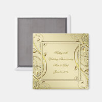 Flourish Gold 50th Wedding Anniversary