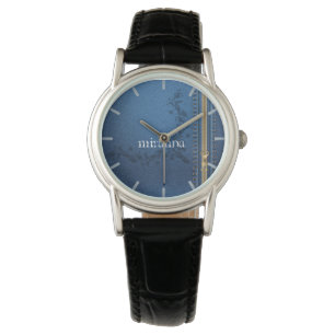 Flourish Painted Jeans Denim Watch