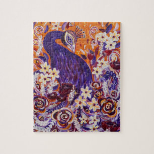 Flourish Peacock Floral Puzzle