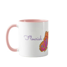"Flourish" Spring Butterfly Mug