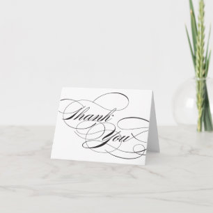 Flourish Thank You Reception Sign Card