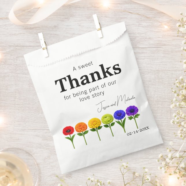 🌈💍Flourish Together  Favour Bags (Clipped)