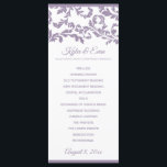 Flourish Wedding Program | Lavender Purple Programme<br><div class="desc">This elegant wedding program features a beautiful flourish design at the top. The design is set in light purple / lavender, but you can change it to anything you like just by changing the background colour. HOW TO CHANGE YOUR COLORS 1. Choose "CUSTOMIZE MORE", "PERSONALIZE" and choose a new "Background...</div>