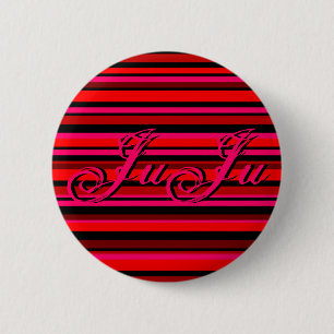 Flourished Stripe 6 Cm Round Badge