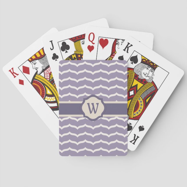 Flourished Zigzag Classic Playing Cards (Back)
