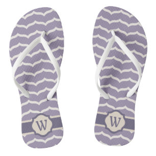 Flourished Zigzag Flip Flops