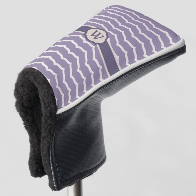 Flourished Zigzag Putter Cover (3/4 Front)