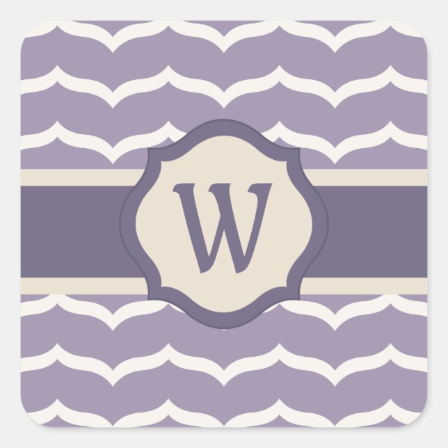 Flourished Zigzag Sticker (Front)